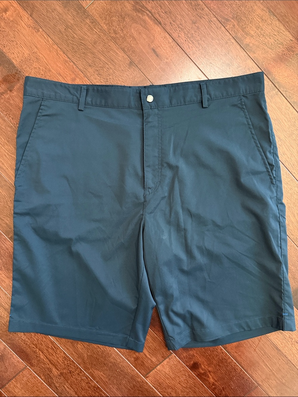 ❤️ NWOT Calvin Klein Dark Navy Blue Flat Front Golf Style Shorts 36